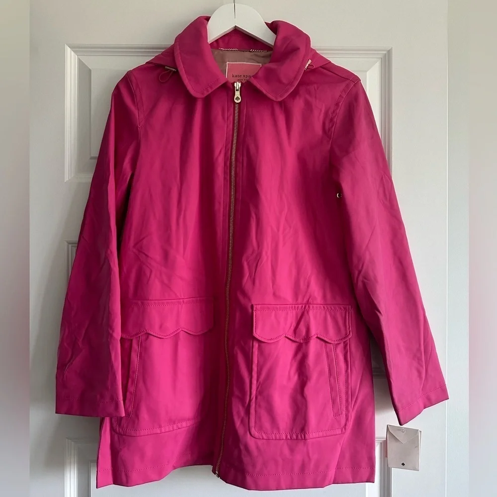 Kate Spade New York Women's Scallop Trim Coat
